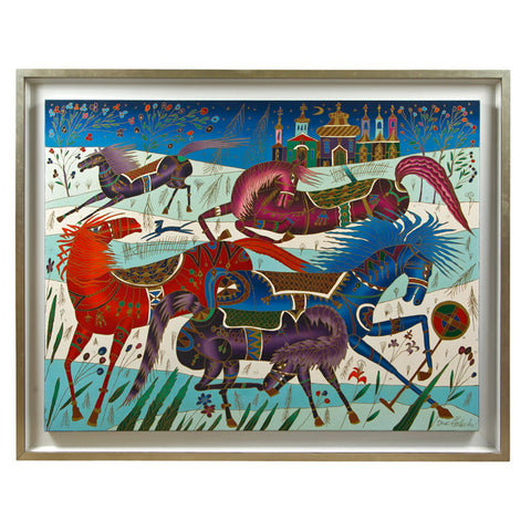 YURI GORBACHEV "VIOLET HORSES"