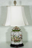 Shaped  Porcelin  Lamp  And  Shade