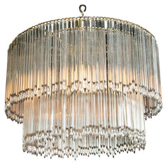 Icicle Crystal Tiered Chandelier
