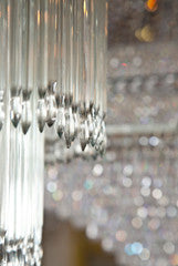 Tiered Straw Crystal Chandelier