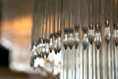 Tiered Straw Crystal Chandelier
