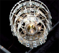 Crystal 3-tier chandelier 13 light