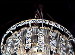 Crystal 3-tier chandelier 13 light
