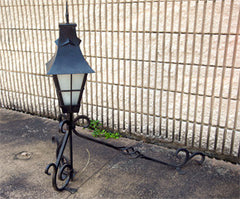 Pair of Outdoor  Top  Of Wall  Mounted  Lanterns