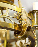 Scottish  Brass  Period  Chandelier