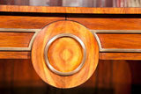 Mahogany   Server  Type  Console  With  Brass  Overlay