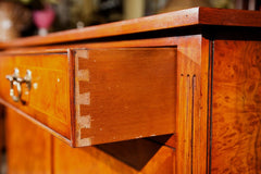 Shallow Myrtle Wood Hall Cabinet