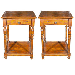 Italian Square End/ Night Table Parquetry Top