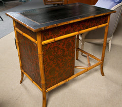 Victorian Chinoiserie Bamboo Desk