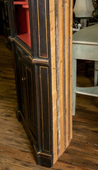 Painted Hand Made Primitive Style Corner Cupboard