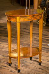 Oval Cherry wood Table by Baker Furniture