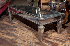 Cocktail Table Covered With Antique Mirror