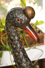 Two Hundred Year Old Wooden Statue of a Royal Goose