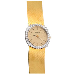 Gubelin Lady's Yellow Gold And Diamond Bracelet Watch