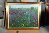 Field  Of Flowers Oil Painting by Le Thanh Son