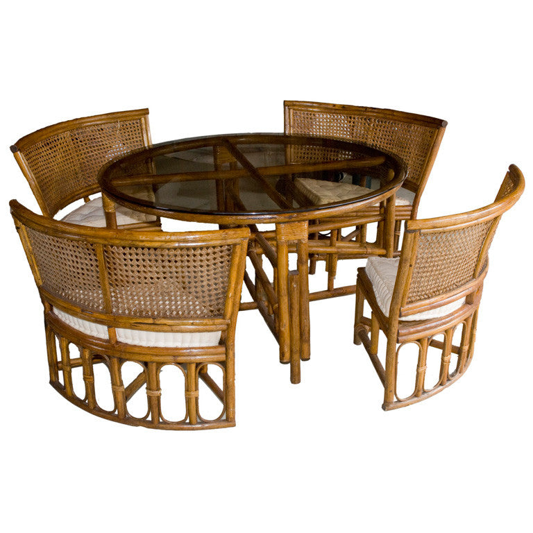 Sunroom Rattan Table & Chairs