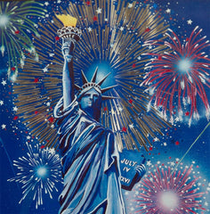 Framed Signed Print Centennial Statue of Liberty – Melanie Taylor Kent