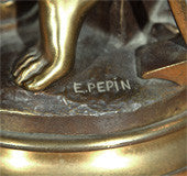 Edouard  Pepin  Bronze  Sculpture