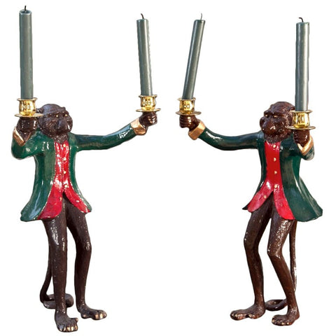 Reproduction Louis XV Candlesticks - Monkey Style