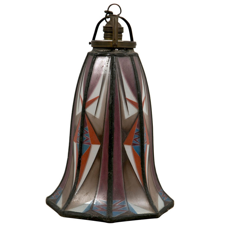 Art Deco Glass Lampshade Style Chandelier