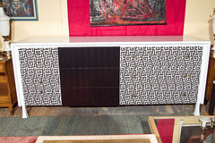 Lacquered & Upholstered John Widdicomb Dresser