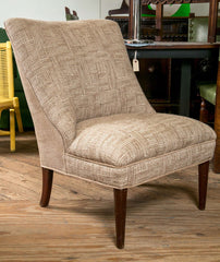 Pair of Cafe Au Lait Slipper Chairs