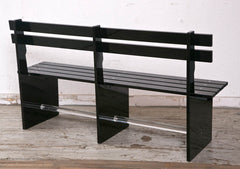 Outdoor Or Indoor Black Acrylic Bench