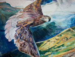 Remy Tissier Oil Painting "Raptor In The Valley"
