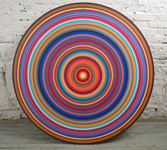 Outsider Concentric Mandala Painting By Holland Reisner