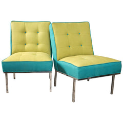 Pair of Knoll Style Slipper Chairs by Paoli