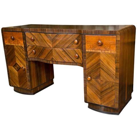 High Style Art Deco Sideboard with Exotic Woods