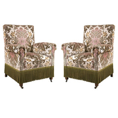 Pair of 1930's Slipper Chairs in Style of Napoleon III