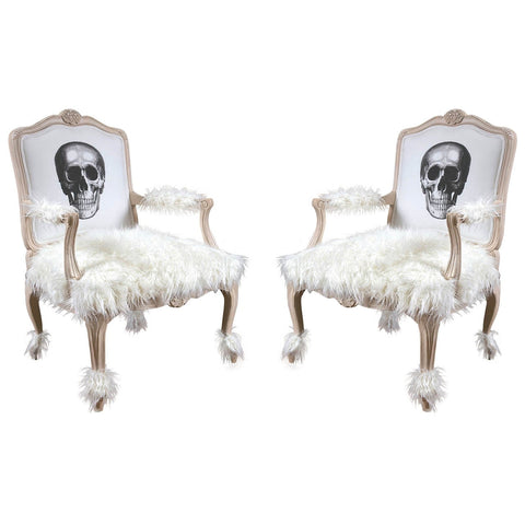 Zombie Poodle Louis XV Chairs