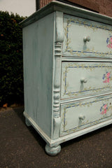 Antique Romanian Painted Chest of Drawers