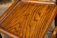 Set Of 8 Oak Spindleback Farmhouse Chairs