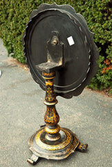 English Victorian Lacquered Tilt Top Table
